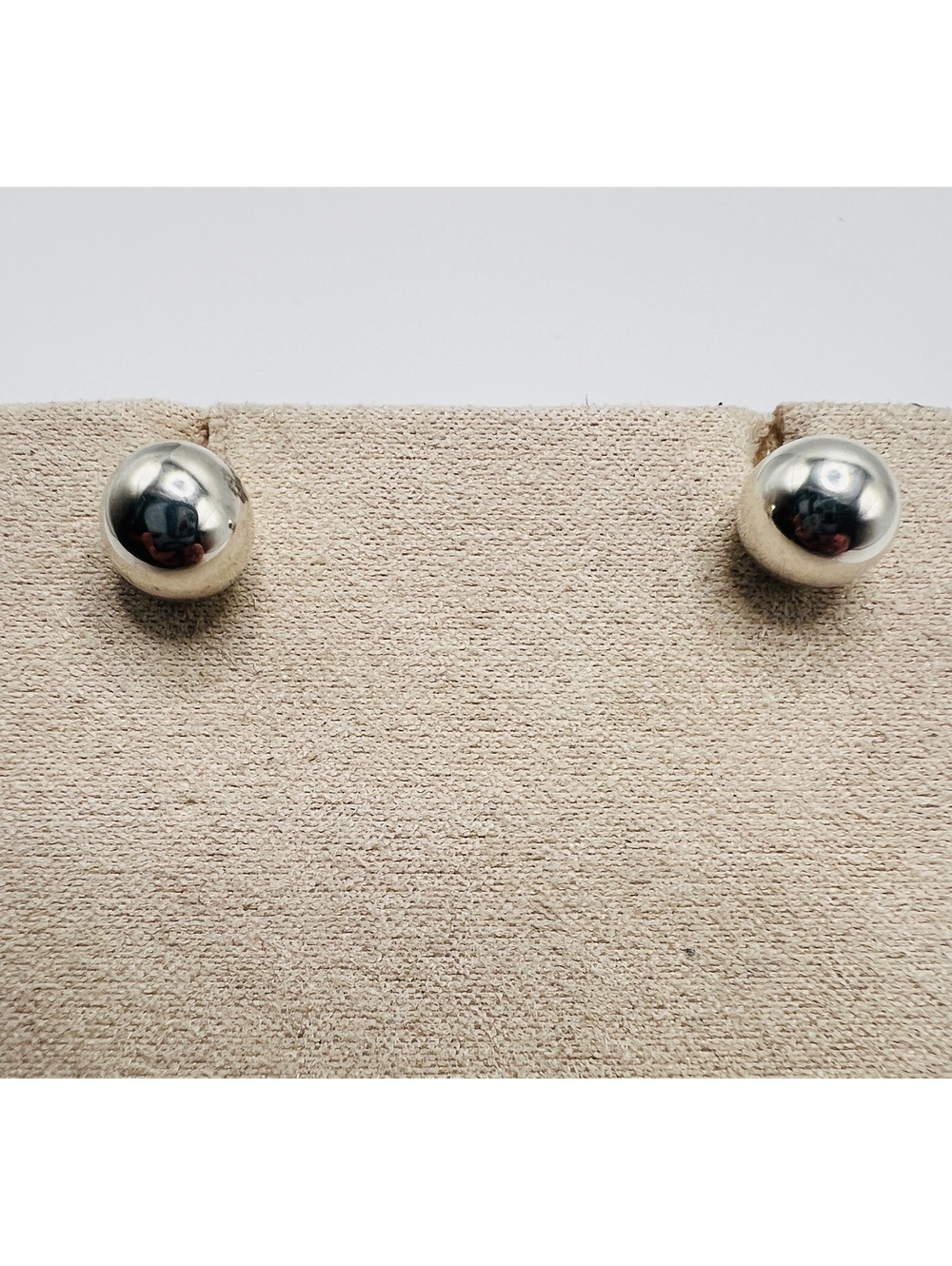 925 Sterling Silver Polished Ball Stud Earrings Classic Round Dome